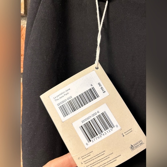 NEW Frank + Oak The Jane High Rise Straight Leg Trouser Pant - Picture 7 of 9